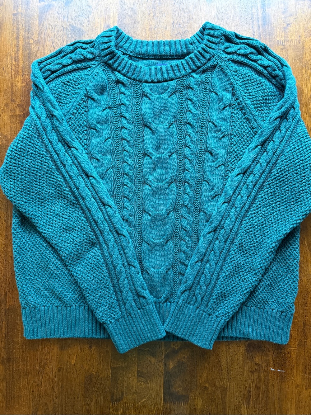 GAP 100% Cotton Cable Knit Sweater XL Classic Cozy Preppy